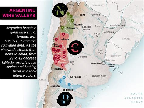 Argentina Wine Map Wine Valley Wine Map Argentine Wine