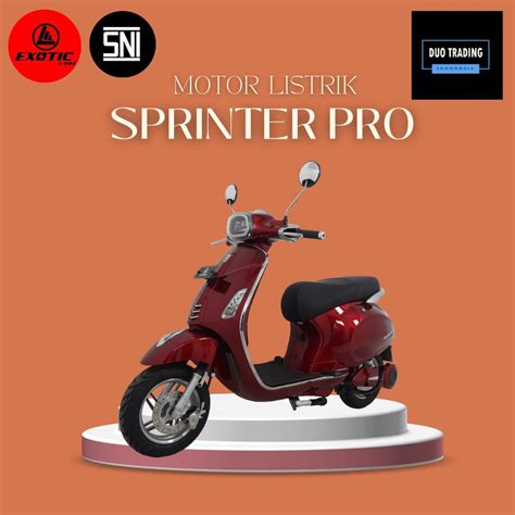 Jual Sepeda Motor Listrik Vespa Listrik Sprinter Pro Pacific Exotic