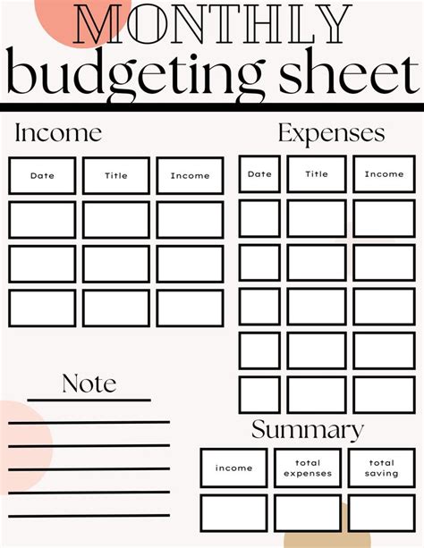 Budgeting planner | Budgeting, Budget sheets, Budgeting finances