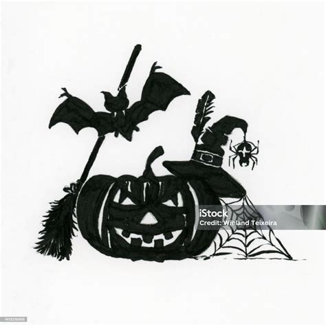 Evil Jack Olantern Stock Illustration - Download Image Now - Arachnid ...