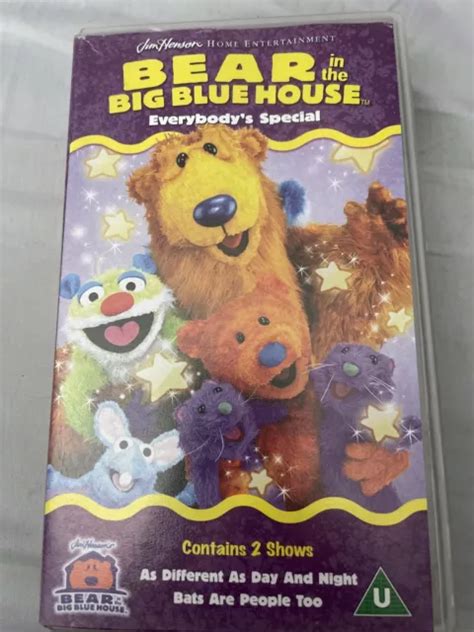 Jim Henson Vhs Video Bear In The Big Blue House Everybody S Special Vintage £6 00 Picclick Uk