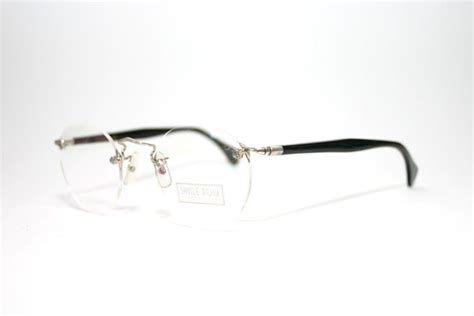 Savile Row Rimless Eyeglasses Rare Prototype 14 Kt Rg White Etsy