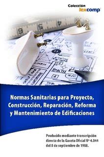 Normas Sanitarias Para Proyecto Construcci N Reparaci N Reforma Y