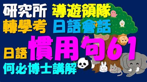 從基礎日語就可以學日文慣用句61 日文研究所日文系轉學考日本導遊領隊考試日語生活會話必備 Youtube