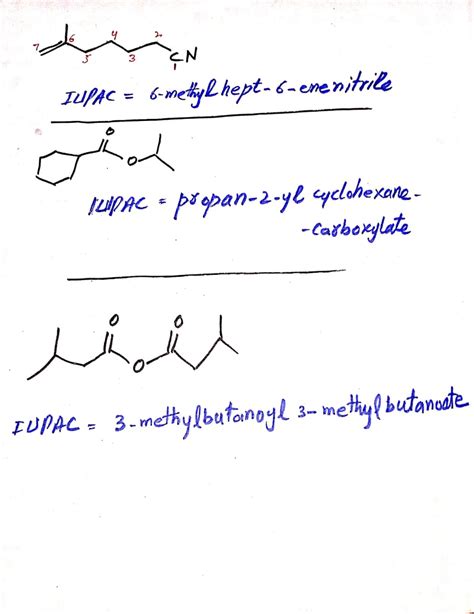 Solved 3 Pts Provide Acceptable IUPAC Systematic Names For The