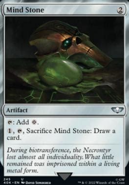 Mind Stone Universes Beyond Warhammer Foil Commander Card