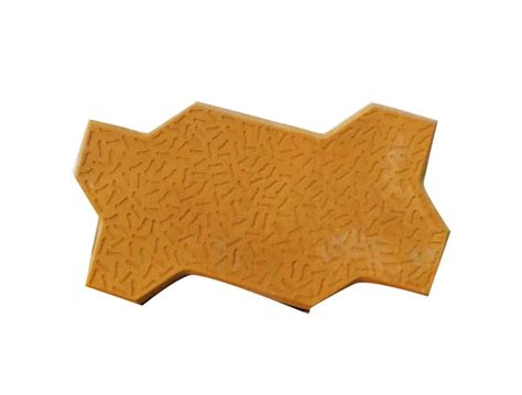 Concrete 80 MM Yellow Zig Zag Paver Block For Flooring At Rs 19 Piece