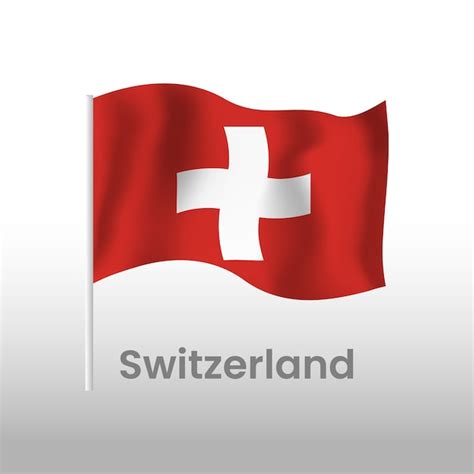 Bandera Nacional De Suiza Vector Premium