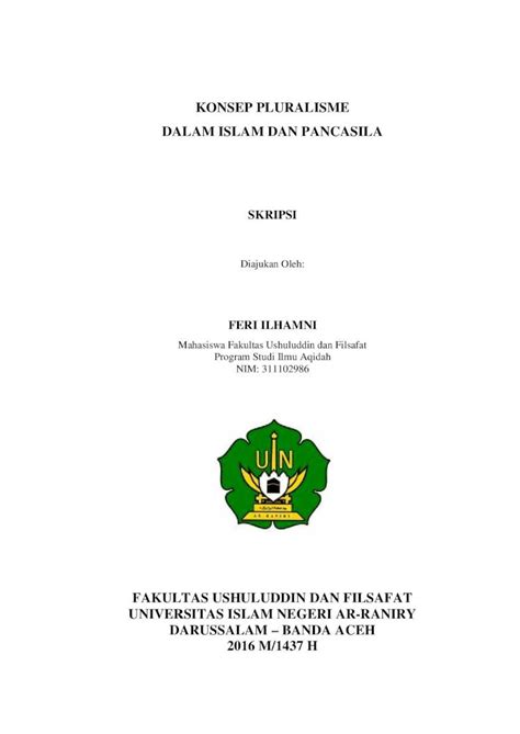 Pdf Konsep Pluralisme Dalam Islam Dan Pancasilabagi Bangsa Indonesia