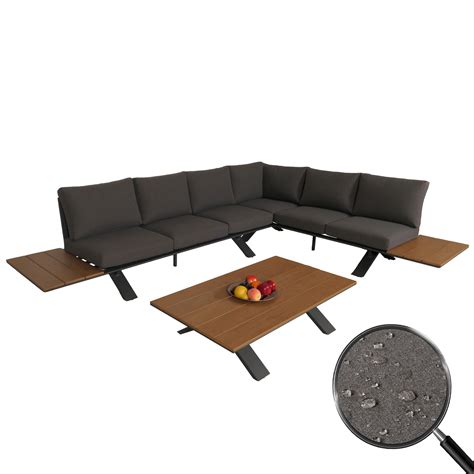 Aluminium Garten Garnitur Hwc M Sitzgruppe Garten Lounge Set Sofa