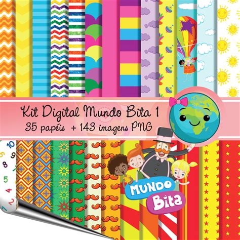 Kit Digital Mundo Bita E Cliparts Em Png Elo7