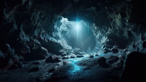 Glimmering Crystal Cave In A Mystical D Rendering Experience The Magic