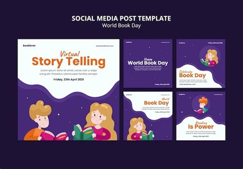 Free Psd Collection Of World Book Day Posts