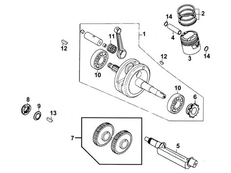 Piston Vilebrequin Pi Ces Kymco Neuves Pi Ces Moto Kymco Quannon