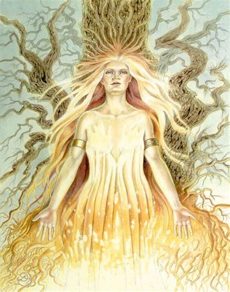 Brighid Irish Celtic Goddess Of Fire And Water One Of The Triple