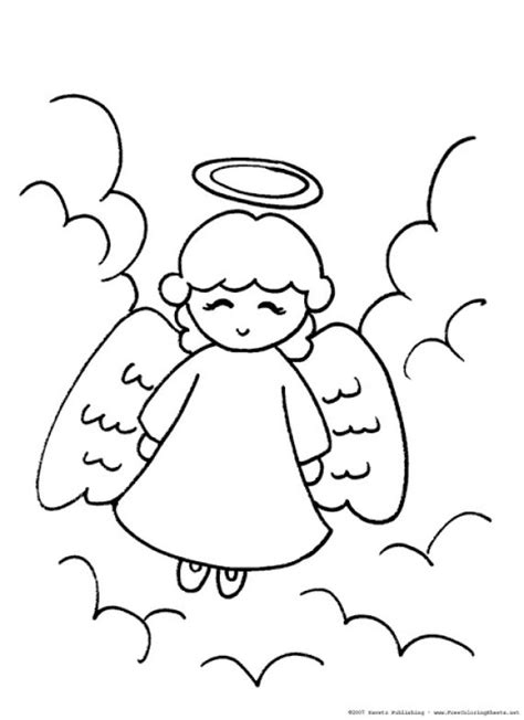 Dibujos De Angeles Para Colorear