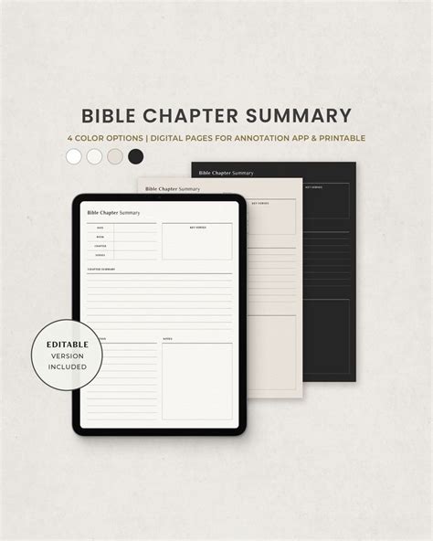 Bible Chapter Summary Bible Study Journal Bible Reading Faith