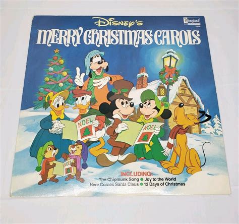 Disney S Merry Christmas Carols Vinyl Disneyland Records Vintage