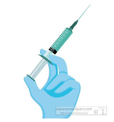 Health Clipart - gloved-hand-holding-medical-syringe-animated-clipart - Classroom Clipart