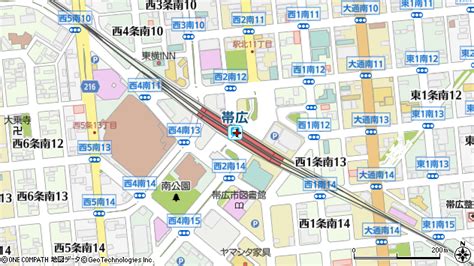帯広駅（北海道帯広市）の地図・口コミ・周辺情報│マピオン駅・路線