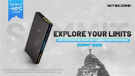 Nitecore Summit Low Temperature Resistant Carbon Fiber Power