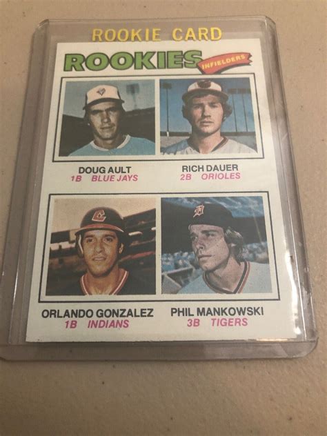 1977 Topps Rookie Infielders 477 Rich Dauer Doug Ault Phil