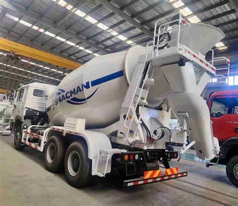 F3000 Concrete Transport Truck 8x4 375hp Shacman Mixer EuroV White