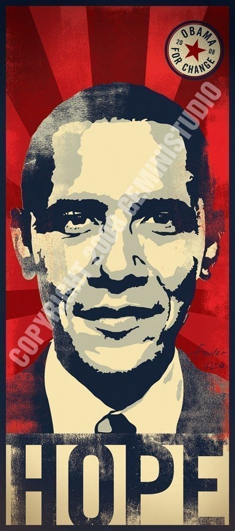 Barack Obama HOPE poster 2008 for president