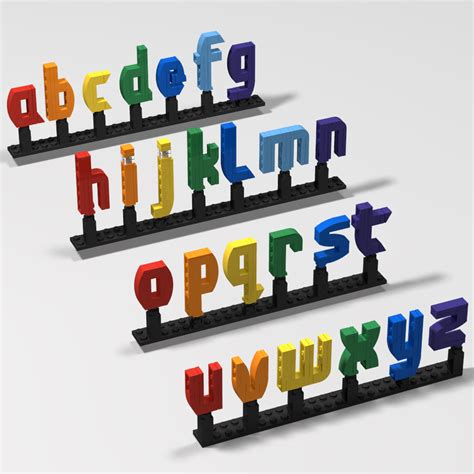 Lego Moc Letters By Uminuo Rebrickable Build With Lego