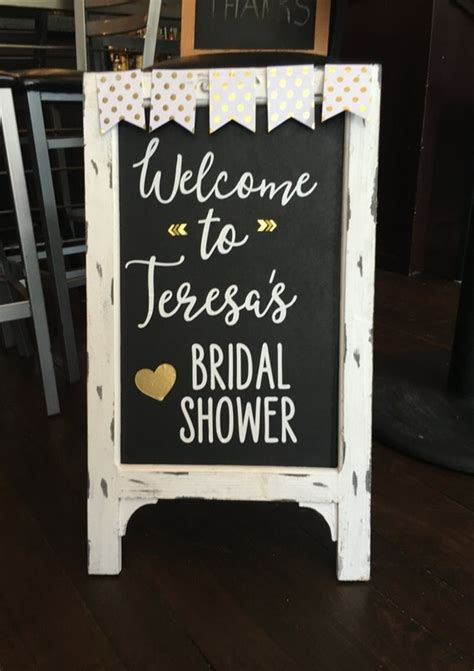 Bridal Shower Welcome Chalkboard Sign