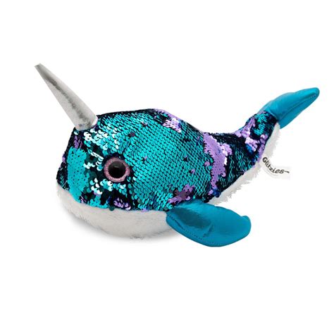 Doodle Glitzies Narwhal Magic Sequin Plush 1418 Assorted Colors