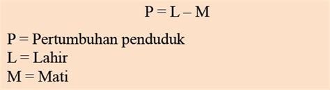 Rumus Untuk Menghitung Pertumbuhan Penduduk Alami Adalah