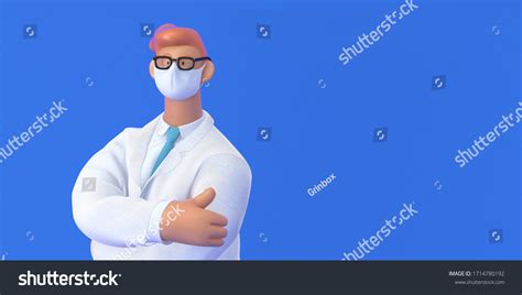 3d Cartoon Character Medical Insurance Template Stock Illustration ...