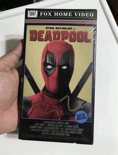 Marvel Deadpool Sdcc Edition Rare Vhs Cassette Tape Autographed Ryan Reynolds Hobbies And Toys