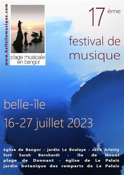 Plage musicale en Bangor croisière musicale autour de Belle Ile et à