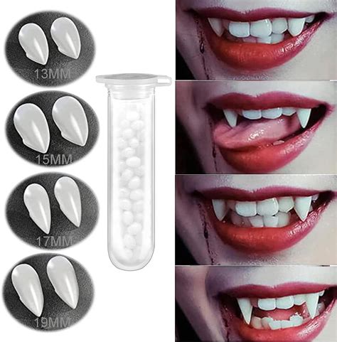 Buy Topdubai Vampire Teeth Fangs Vampire Teeth With Adhesive