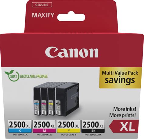 Canon Pgi Xl Multipack Schwarz Cyan Magenta Gelb Tinte De