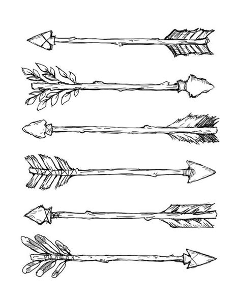 Native American Arrows Drawing