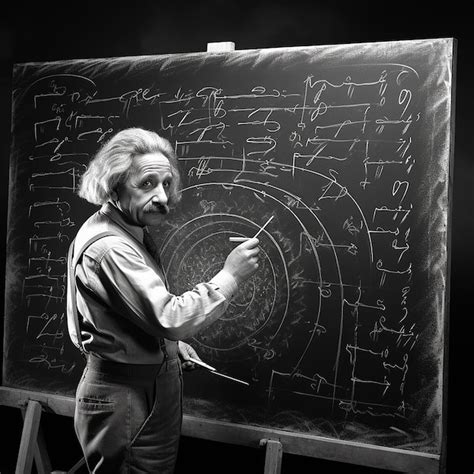 premium photo albert einstein    writing   college