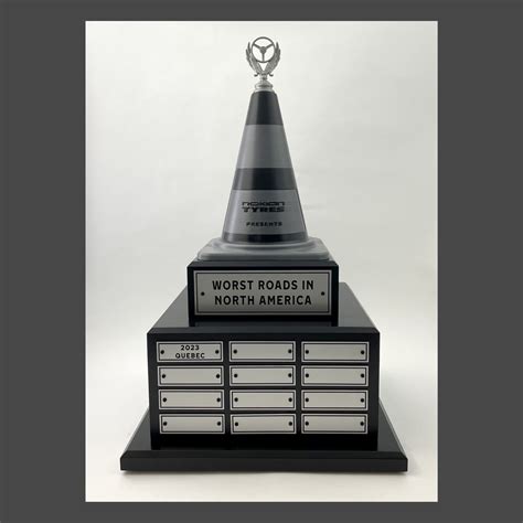 Custom Traffic Cone Trophy — Vermont Awards & Engraving