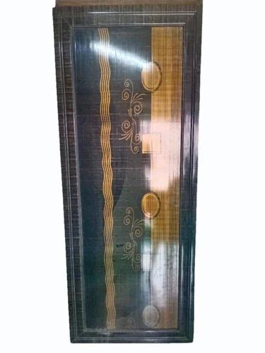 Glossy Brown And Black Fiber Printed Bathroom Door At Rs 2100 Piece In