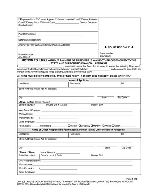 2015 2025 Form CO JDF 205 Fill Online Printable Fillable Blank