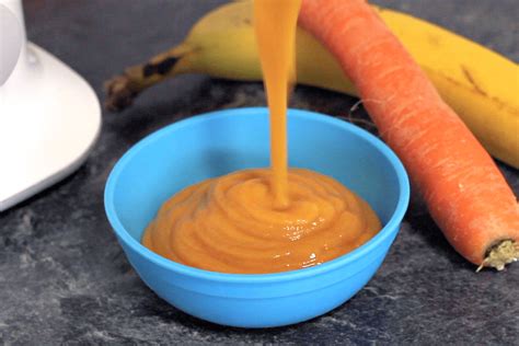 Banana Carrot Baby Food Puree Yummieliciouz