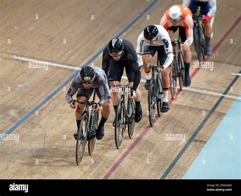 Malaysias Azizulhasni Awang Competes In The Men Elite Keirin Quarter