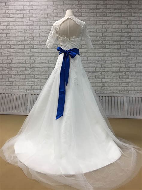 Wedding Inspiraton Wedding Dresses With Blue Sash