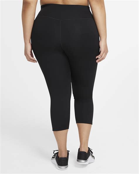 Nike One Womens Mid Rise Crop Leggings Plus Size Nike Lu