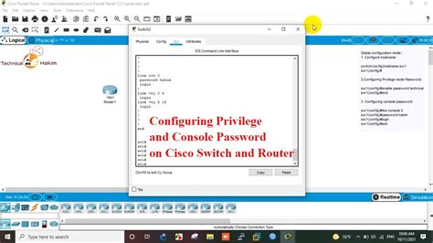 Configuring Privilege Mode And Console Password On Cisco Router And