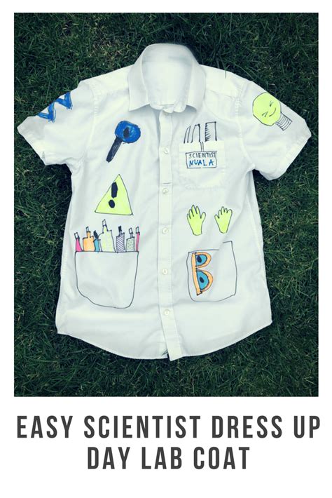 DIY Scientist Dress-up Day lab coat - the-gingerbread-house.co.uk