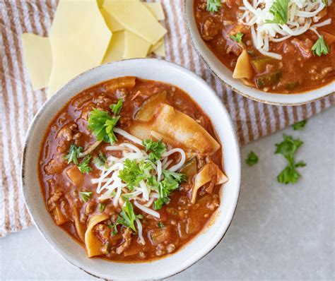 Lasagnesuppe Billig suppe med hakket oksekød Mummum dk