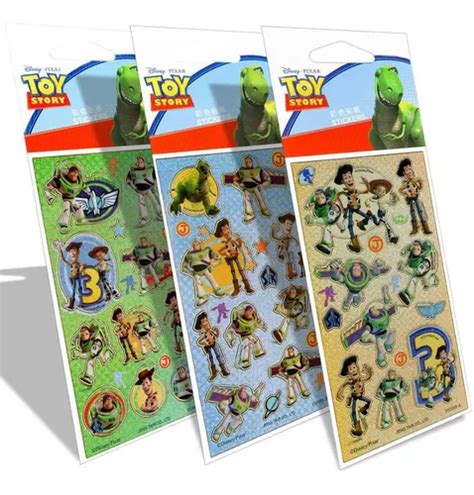 Kit Cartelas De Adesivos Infantil Toy Story Disney Mercadolivre